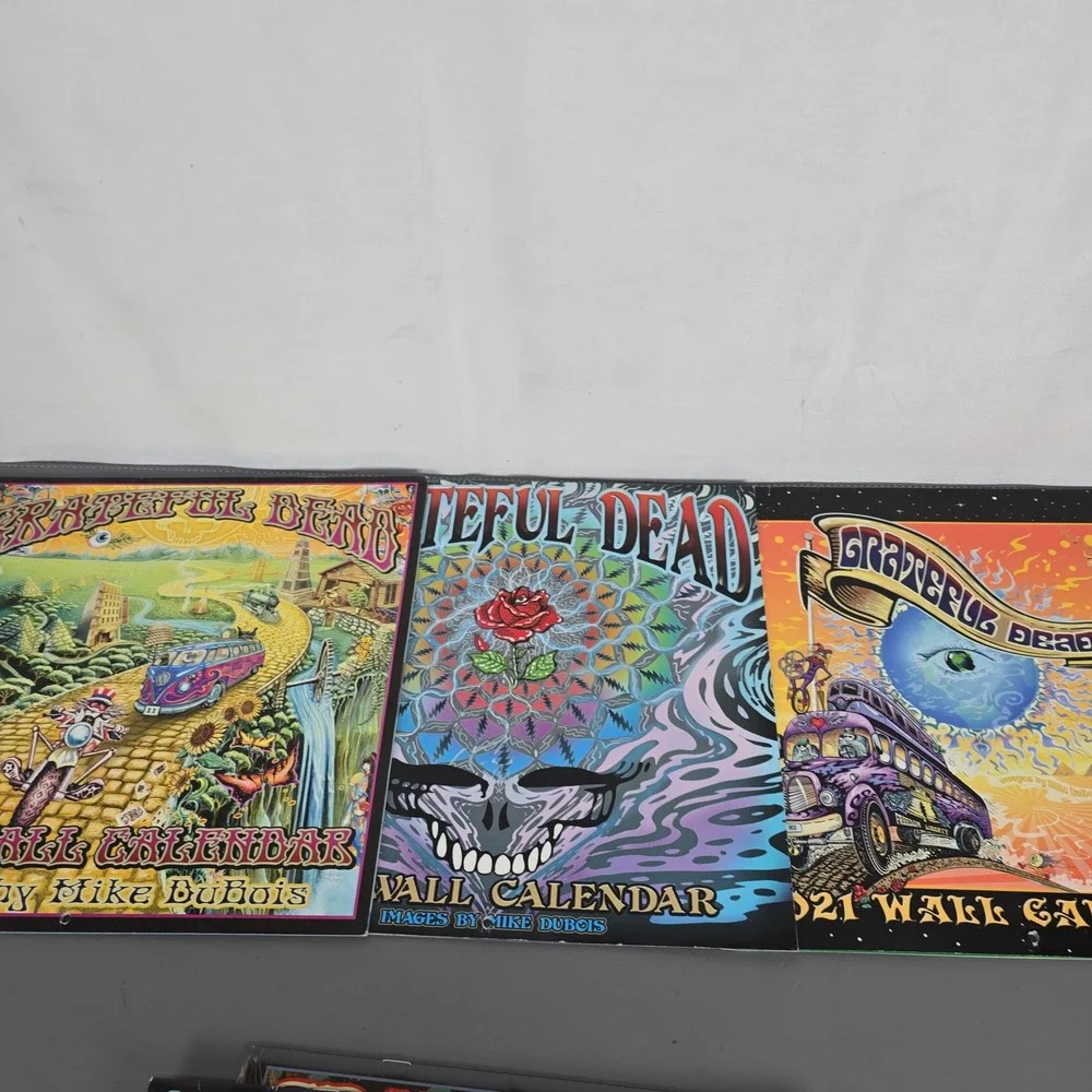 13 Grateful Dead Wall Calendars Mike DuBois Art 2009-2025 Psychedelic Rock Music